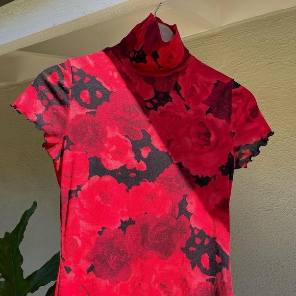 90’s American vintage sheer mesh maxi dress - Picture 11 of 14